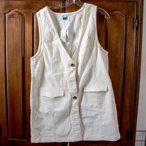 American Eagle corduroy button up dress